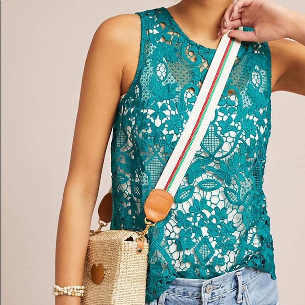 Anthropologie Lace Shell Tank